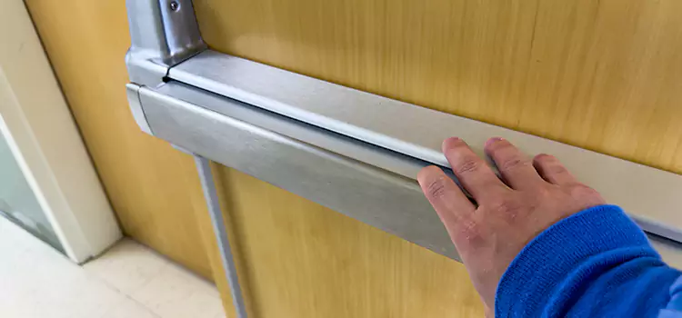 Installing a Push Bar on a Door Shelby